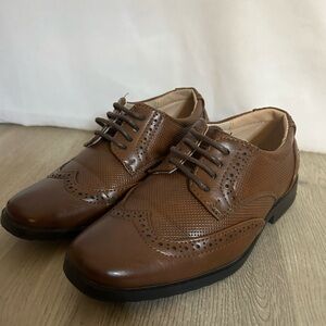 Stylish Brown Kids Dress Shoes